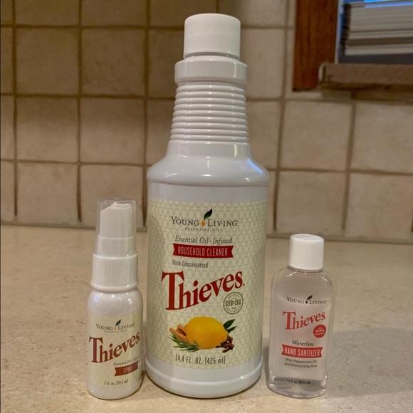 Young Living Thieves household cleaner, spray, & hand sanitizer NEW